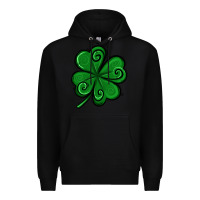 Black St. Patrick's Day Shamrock Premium Hoodie - Jasminsmagicworld