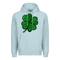 Blue Mist St. Patrick's Day Shamrock Premium Hoodie - Jasminsmagicworld
