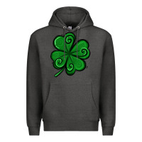 Charcoal Heather St. Patrick's Day Shamrock Premium Hoodie - Jasminsmagicworld