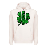 Pale Pink St. Patrick's Day Shamrock Premium Hoodie - Jasminsmagicworld