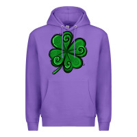 Purple St. Patrick's Day Shamrock Premium Hoodie - Jasminsmagicworld