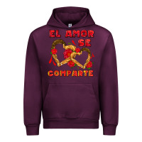 Mauve Wine el amor se comparte with churros Urban Hoodie - AdoDesignShop
