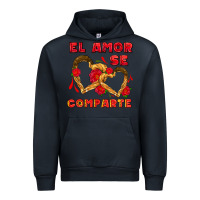 Navy el amor se comparte with churros Urban Hoodie - AdoDesignShop