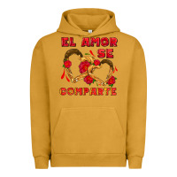 Pigment Peanut Butter el amor se comparte with churros Urban Hoodie - AdoDesignShop