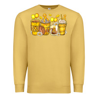Antique Gold childhood cancer coffee cups Premium Sweatshirt - Zillion Design Studio