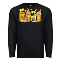 Black childhood cancer coffee cups Premium Sweatshirt - Zillion Design Studio