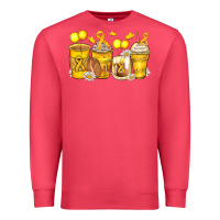 Cardinal childhood cancer coffee cups Premium Sweatshirt - Zillion Design Studio