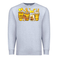 Heather Grey childhood cancer coffee cups Premium Sweatshirt - Zillion Design Studio