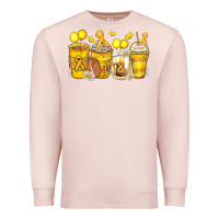 Pale Pink childhood cancer coffee cups Premium Sweatshirt - Zillion Design Studio