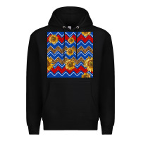 Black 4th of july sunflower seamless  pattern Premium Hoodie - BundleAndBundleShop