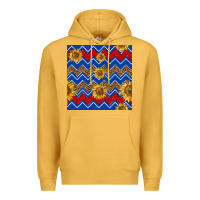 Mustard 4th of july sunflower seamless  pattern Premium Hoodie - BundleAndBundleShop
