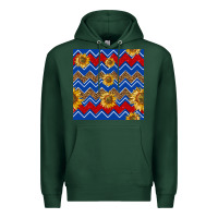 Sports Green 4th of july sunflower seamless  pattern Premium Hoodie - BundleAndBundleShop