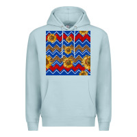 Blue Mist 4th of july sunflower seamless  pattern Premium Hoodie - BundleAndBundleShop