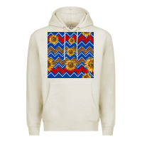 Oatmeal Heather 4th of july sunflower seamless  pattern Premium Hoodie - BundleAndBundleShop