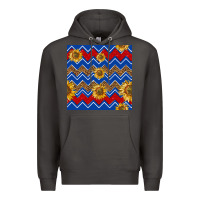 Smoke 4th of july sunflower seamless  pattern Premium Hoodie - BundleAndBundleShop