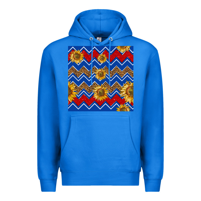 4th Of July Sunflower Seamless  Pattern Premium Hoodie by BundleAndBundleShop | Teevron