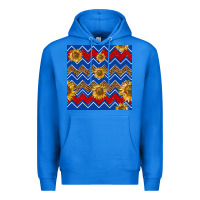 True Royal 4th of july sunflower seamless  pattern Premium Hoodie - BundleAndBundleShop