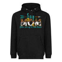 Black boy mom from son up to son down  western Heavyweight Hoodie - texasbilliewilder