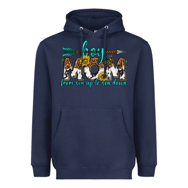 Boy Mom From Son Up To Son Down  Western Heavyweight Hoodie by texasbilliewilder | Teevron