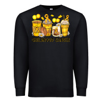 Black childhood cancer coffee cups Premium Sweatshirt - Zillion Design Studio