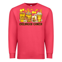 Cardinal childhood cancer coffee cups Premium Sweatshirt - Zillion Design Studio