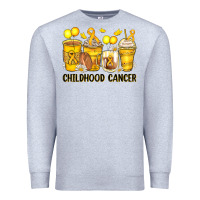 Heather Grey childhood cancer coffee cups Premium Sweatshirt - Zillion Design Studio