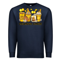 Navy childhood cancer coffee cups Premium Sweatshirt - Zillion Design Studio
