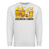 Oatmeal Heather childhood cancer coffee cups Premium Sweatshirt - Zillion Design Studio