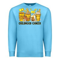 Ocean Blue childhood cancer coffee cups Premium Sweatshirt - Zillion Design Studio