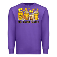 Purple childhood cancer coffee cups Premium Sweatshirt - Zillion Design Studio