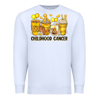 White childhood cancer coffee cups Premium Sweatshirt - Zillion Design Studio