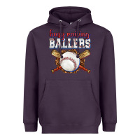 Plum busy raising ballers baseball Heavyweight Hoodie - texasbilliewilder