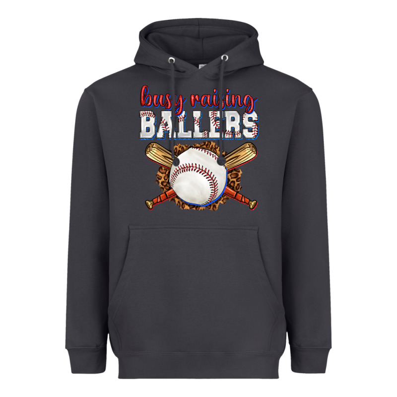 Busy Raising Ballers Baseball Heavyweight Hoodie by texasbilliewilder | Teevron