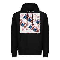 Black american mama seamless pattern Premium Hoodie - BundleAndBundleShop