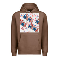 Chestnut american mama seamless pattern Premium Hoodie - BundleAndBundleShop