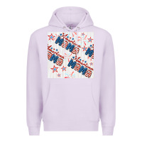 Lilac american mama seamless pattern Premium Hoodie - BundleAndBundleShop
