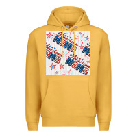 Mustard american mama seamless pattern Premium Hoodie - BundleAndBundleShop