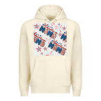 Sandshell american mama seamless pattern Premium Hoodie - BundleAndBundleShop