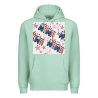 Seafoam american mama seamless pattern Premium Hoodie - BundleAndBundleShop