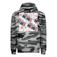 Slate Camo american mama seamless pattern Premium Hoodie - BundleAndBundleShop