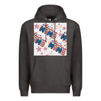 Smoke american mama seamless pattern Premium Hoodie - BundleAndBundleShop