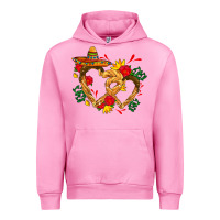 Fuchsia Pink Churros with love and sombrero Urban Hoodie - AdoDesignShop
