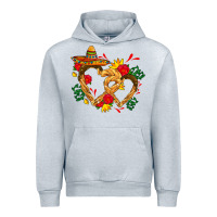 Heather Grey Churros with love and sombrero Urban Hoodie - AdoDesignShop