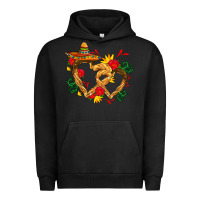 Pigment Black Churros with love and sombrero Urban Hoodie - AdoDesignShop