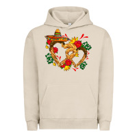 Pigment French Oak Churros with love and sombrero Urban Hoodie - AdoDesignShop
