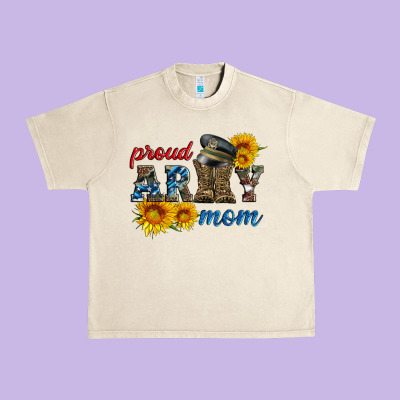 Proud Army Mom Urban Heavy Tee Designed By Artiststas