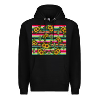 Black sunflower cactus Premium Hoodie - JahusDesignShop