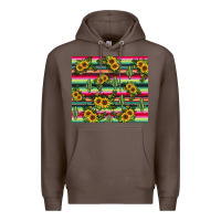 Coffee sunflower cactus Premium Hoodie - JahusDesignShop