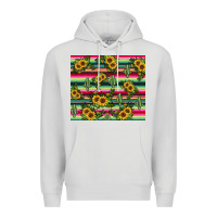 Dove Grey sunflower cactus Premium Hoodie - JahusDesignShop