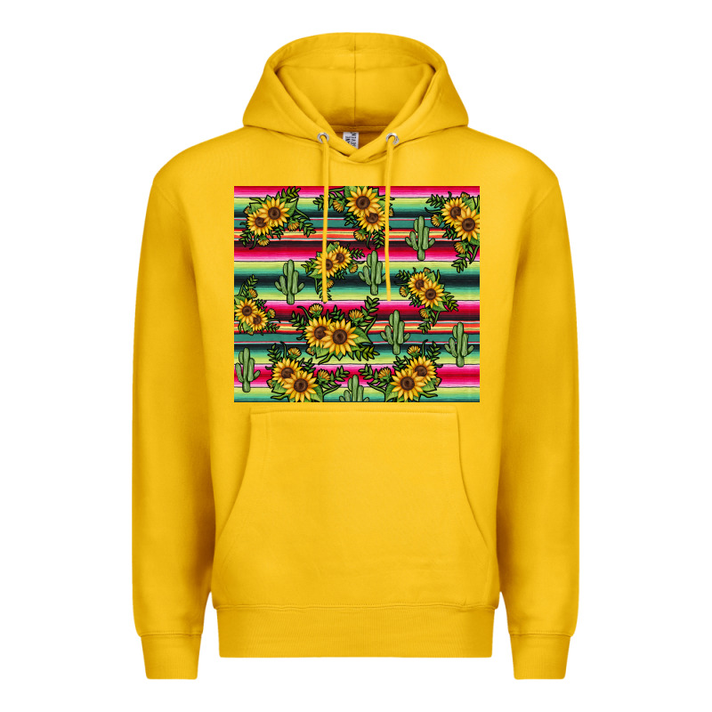 Sunflower Cactus Premium Hoodie by JahusDesignShop | Teevron